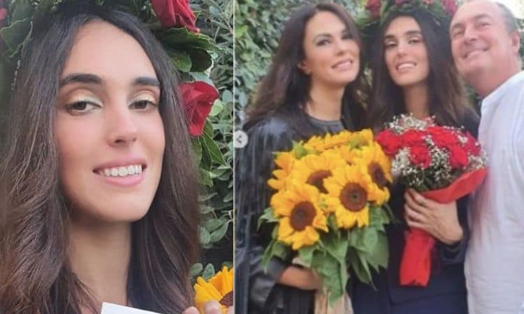 Maria Grazia Cucinotta commuove web laurea figlia 