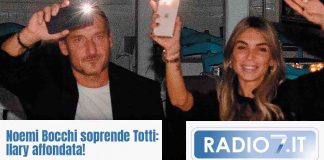 Noemi Bocchi sorprende Totti: Ilary affondata