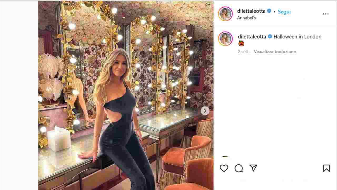 Diletta Leotta, il look con la tutina aderente, foto IG - Radio7.it