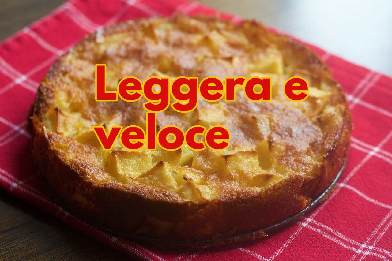 Torta di mele leggerissima: senza burro e olio, una goduria per il palato