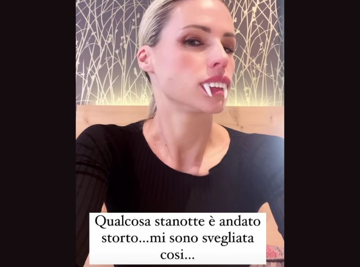 Michelle Hunziker svegliata così