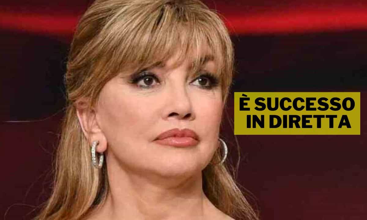 Milly Carlucci caos diretta