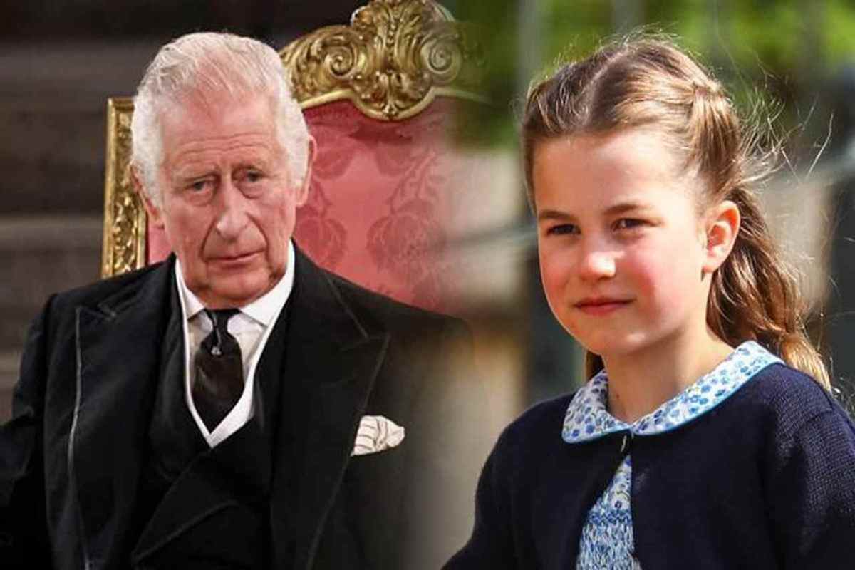 Re Carlo e la nipotina Charlotte