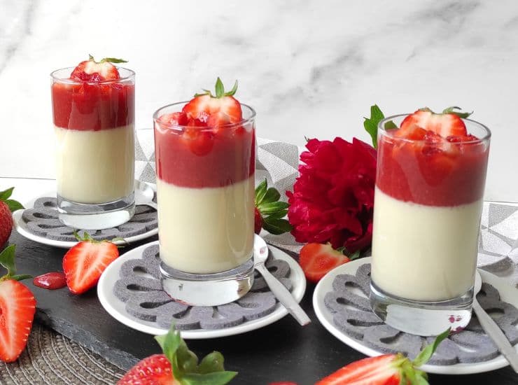 Panna cotta ricetta impiattamento 