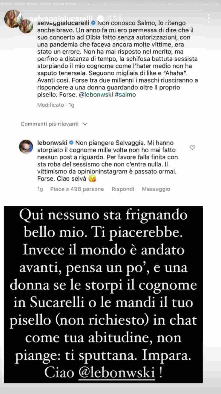 Selvaggia Lucarelli social