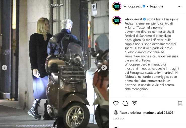 Chiara Ferragni "era nera" con il marito Fedez