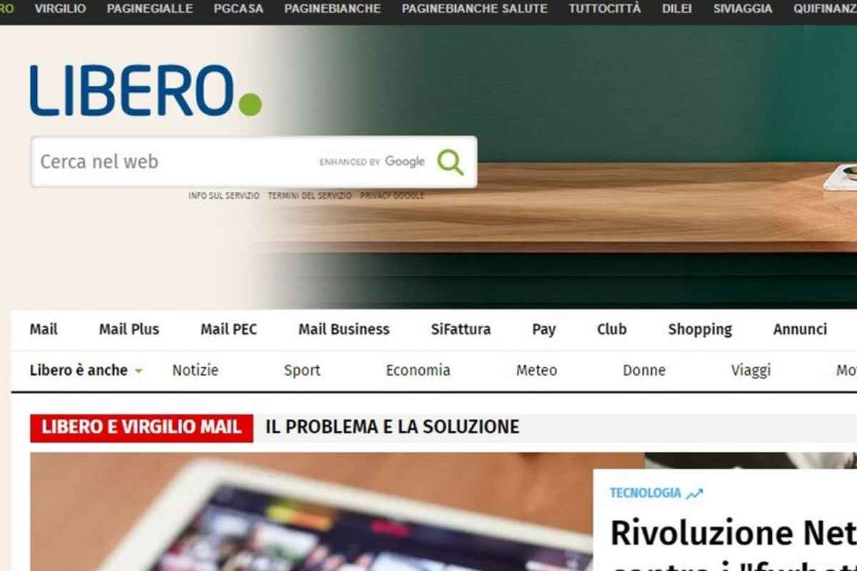 Mail Libero e Virgilio, come fare per ottenere un rimborso dopo il down: i passaggi spiegati