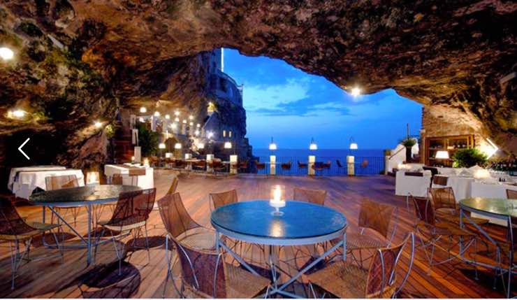 Ristorante Grotta Palazzese, Polignano a Mare