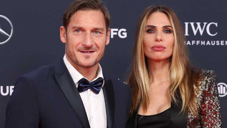 Primo piano Francesco Totti e Ilary Blasi