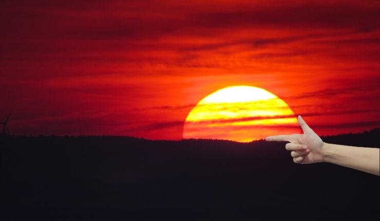 Trucco per calcolare l'arrivo del tramonto