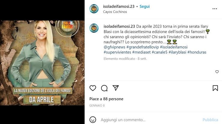 Isola dei Famosi: il cast non convince