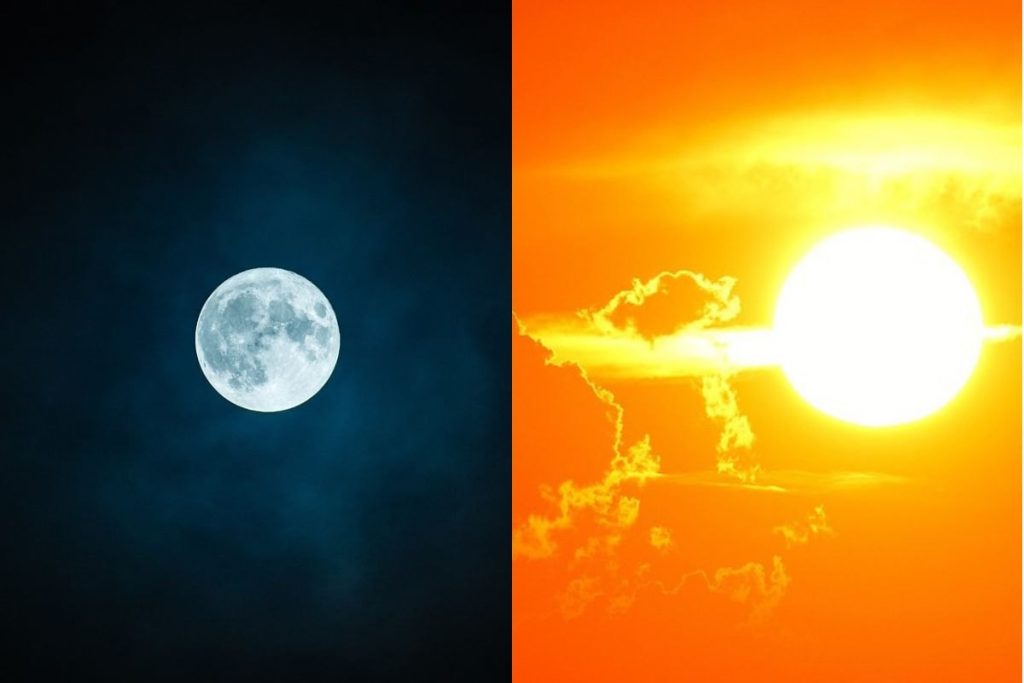 è Più Grande Il Sole O La Luna Test della personalità | Scegli: sole o luna? Scoprirai chi sei