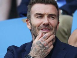 david beckham protagonista in pista