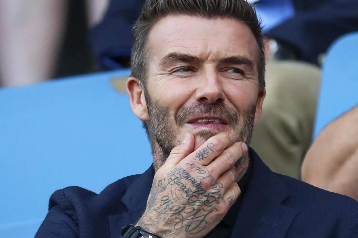 david beckham protagonista in pista