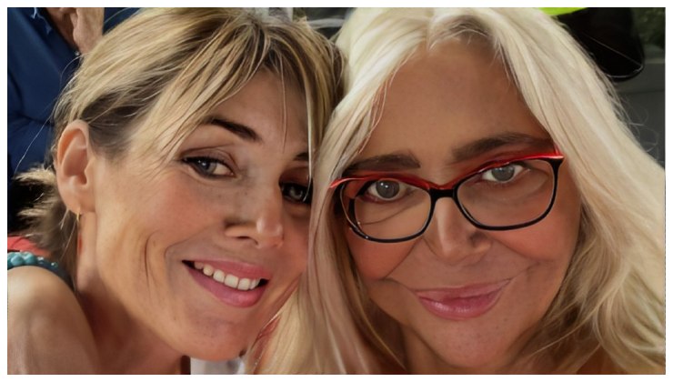 Mara Venier e figlia selfie